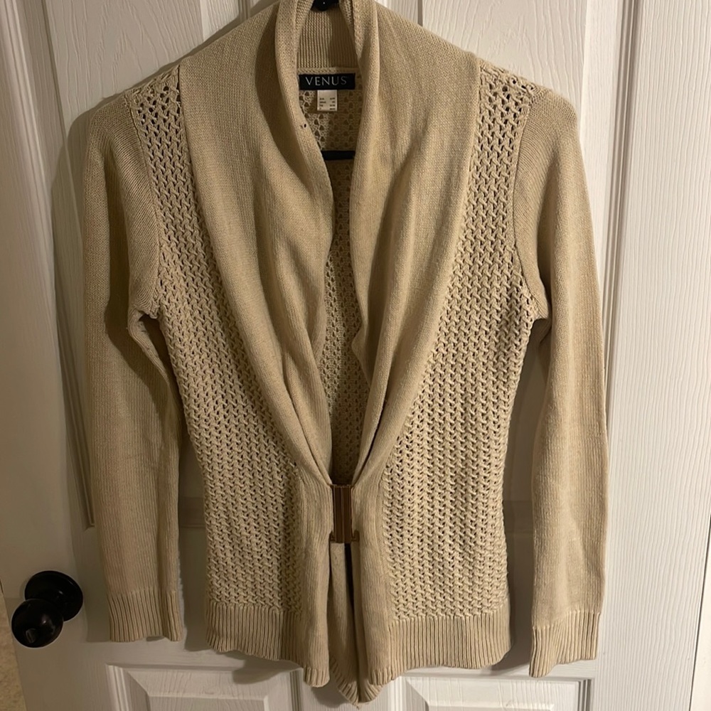 Venus cardigan w/gold buckle